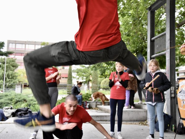 Roda avec le public